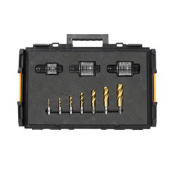 VersaDrive Impact Wrench Clutched Adapter Set: 3 Adapters   M8-M24 Spiral Flute Taps