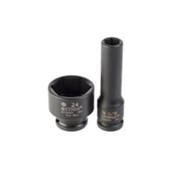 1" x 3/8" Drive 6-Point Imperial Standard Impact Socket