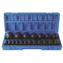 19 Piece 1/2 Drive 6-Point Imperial Standard Socket Set