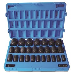 29 Pieces 3/4 Drive 6-Point Imperial Deep Socket Set