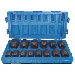 14 Pieces 1 Drive 6-Point Imperial Standard Socket Set