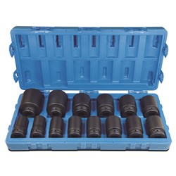 14 Pieces 1 Drive 6-Point Imperial Deep Socket Set