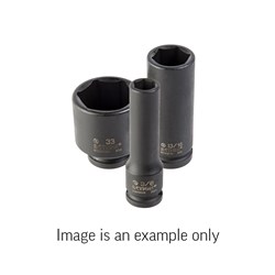 38mm 1/2" Drive 6-Point Metric Extra Deep Impact Socket - 127mm