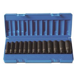 13 Piece 3/8 Drive 6-Point Metric Deep Socket Set