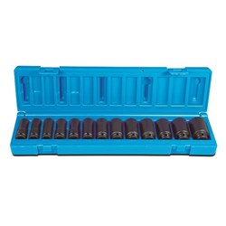 13 Piece 3/8 Drive 6-Point Metric Deep Magnetic Socket Set