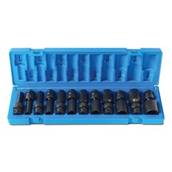 12 Piece 3/8 Drive Universal 6-Point Imperial Deep Socket Set