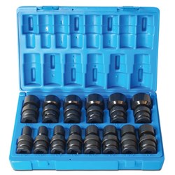 14 Piece 1/2 Drive Universal 6-Point Imperial Standard Socket Set