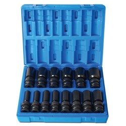 14 Piece 1/2 Drive Universal 6-Point Imperial Deep Socket Set