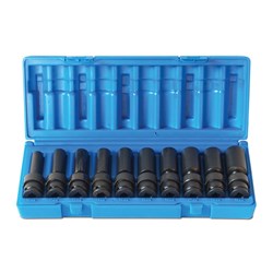 10 Piece 3/8 Drive Universal 6-Point Metric Deep Socket Set