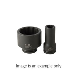 9/16" x 1/2" Drive 12-Point Imperial Standard Impact Socket