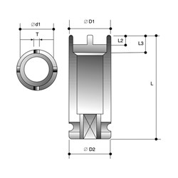 IM3GU10 Axial Nut Skt 3/8"Dr - GU10