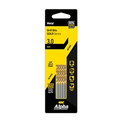 3mm Jobber Drill Bit - Gold Series 10 pce Trade Pack