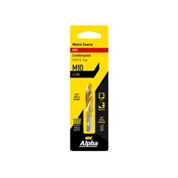 M10 x 1.5 HSS Combination Drill & Tap | TiN Coated