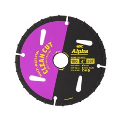 Alpha 100mm TCT Multi Cutter Blade 28T - 16mm Bore