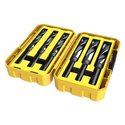 6 Piece | Alpha Reduced Shank Metric Tuffbox Pro Drill Set | Bonus 120ml Lubricant