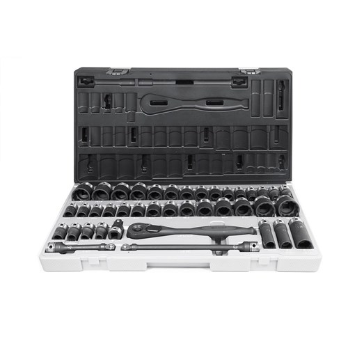 40 Piece 1/2 Drive 12-Point Metric & Imperial, Standard Socket Set Dual Action