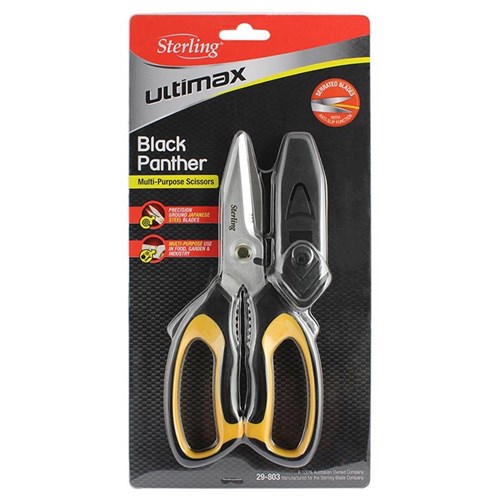 205mm Black Panther Multi-Purpose Scissors