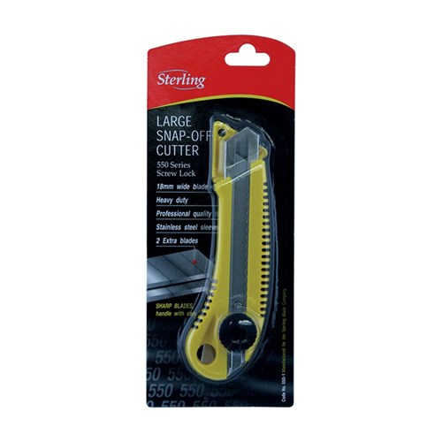 STERLING 18mm Yellow Screw-Lock Cutter