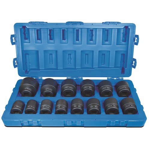 14 Pieces 1 Drive 6-Point Imperial Standard Socket Set