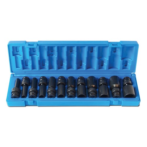 12 Piece 3/8 Drive Universal 6-Point Imperial Deep Socket Set