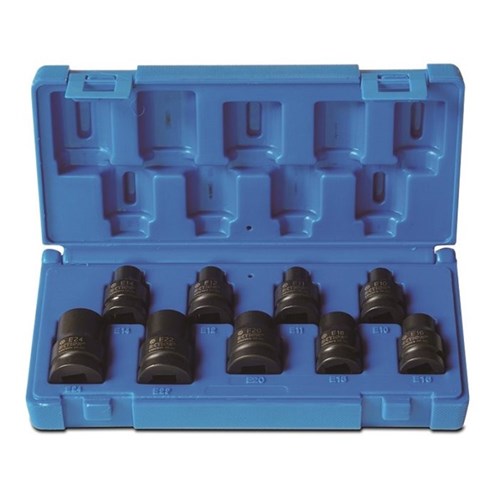 9 Piece 1/2 Drive E-Torx  Thin-wall Set