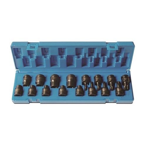 16 Piece 1/2 Drive Internal & E-Torx  Thin-wall Set