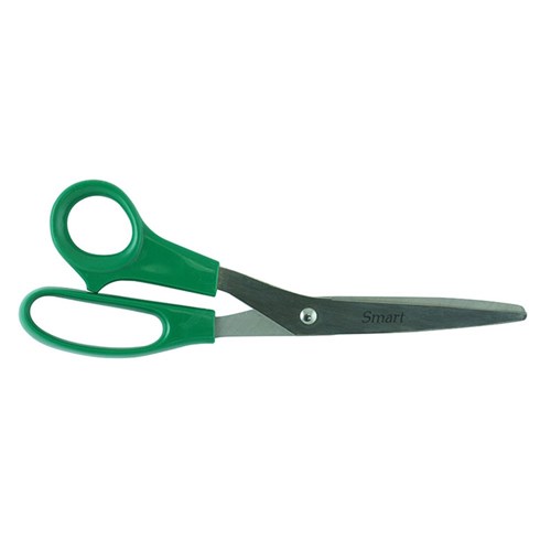 Left Handed Green Plastic Scisssors 210mm