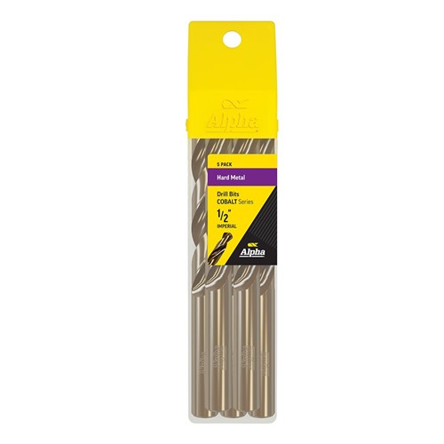 1/2in (12.70mm) Cobalt Series Jobber Drill Bit | Bulk Pack