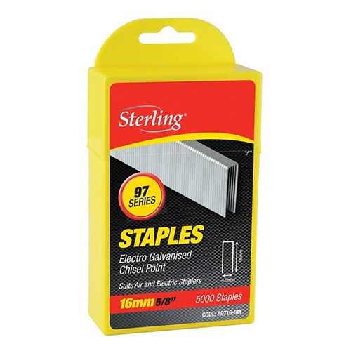 97 Series Staples 16mm Long - Box 5000