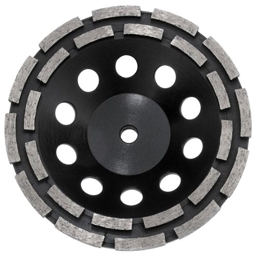 Austsaw - 180mm (7in)   Diamond Cup Wheel Double Row - M14 Thread - Double Row