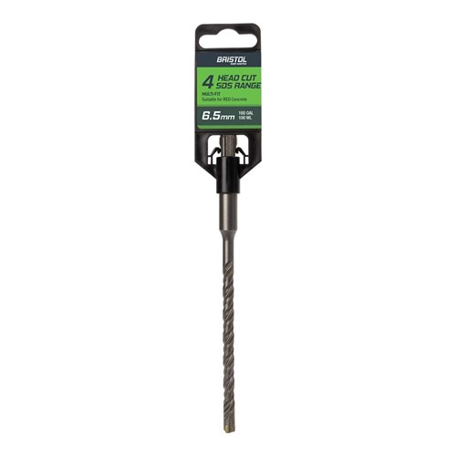 6.5 x 160mm Bristol SDS Plus 4 Cutter Masonry Drill