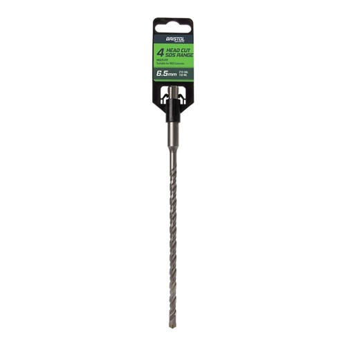 6.5 x 210mm Bristol SDS Plus 4 Cutter Masonry Drill