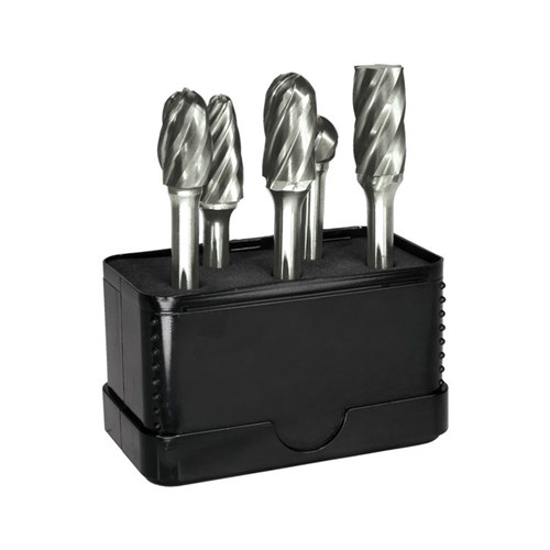 5 Pce Aluminium Carbide Burr Set SA-5AL, SC-5AL, SD-5AL, SE-5AL, SF-5AL