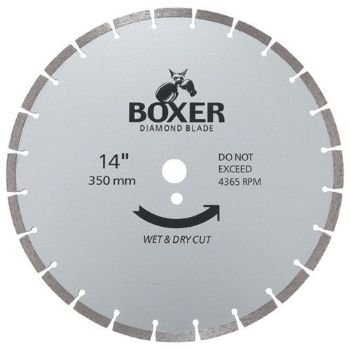 Austsaw/Boxer - 350mm (14in) Diamond Blade Boxer Segmented - 25.4/20mm Bore - Segmented