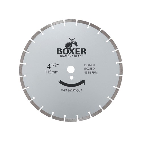 Austsaw/Boxer - 115mm (4.5in) Diamond Blade Boxer Segmented - 22.2mm Bore - Segmented