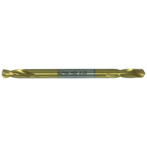 No.11 Gauge (4.85mm) Double Ended Panel Drill Bit Carded 2pk - Gold Series