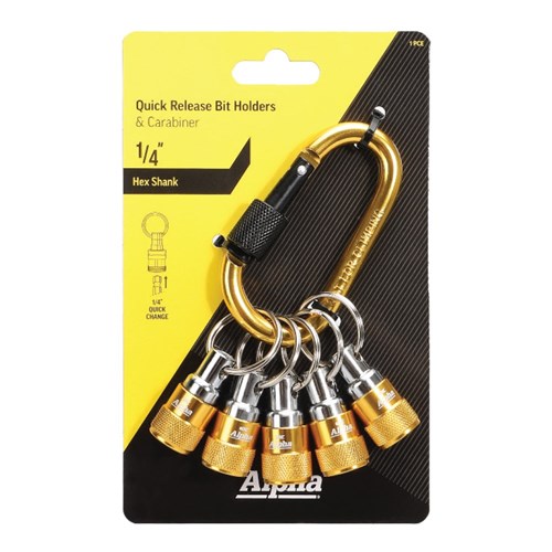 Alpha Quick Release Bit Holders and Carabiner