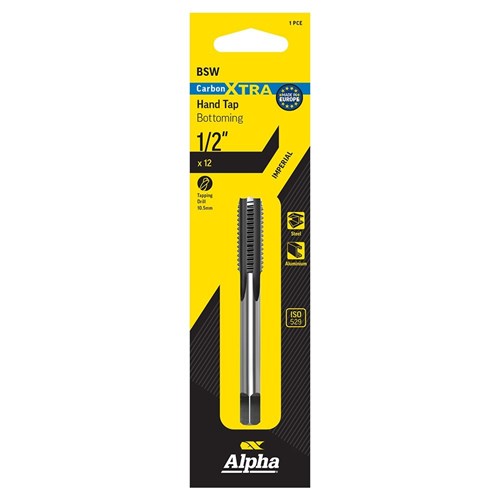 Carbon Xtra Tap BSW Bott.-1/2x12 carded