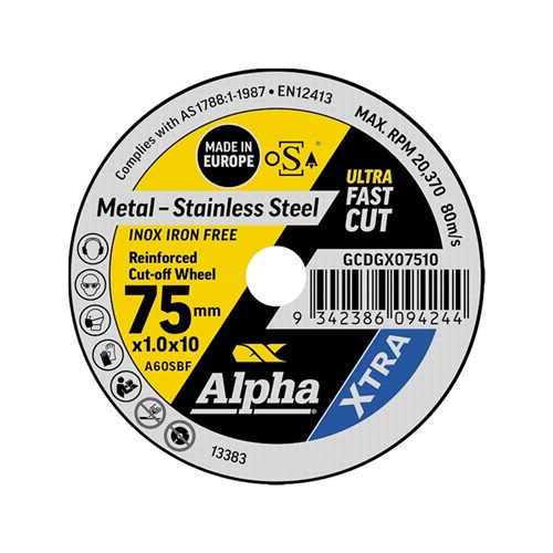 XTRA Cutting Disc 75 x 1.0mm | Carded 10 Pack