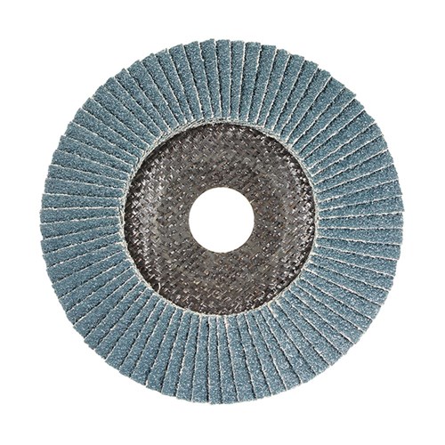 Flap Disc 125mm Z40 Grit Zirconia Alpha Carded (Pk 1)