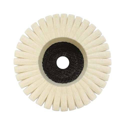 Felt Polishing Flap Disc 100mm Medium D5-H40 Carded (Pk 1)