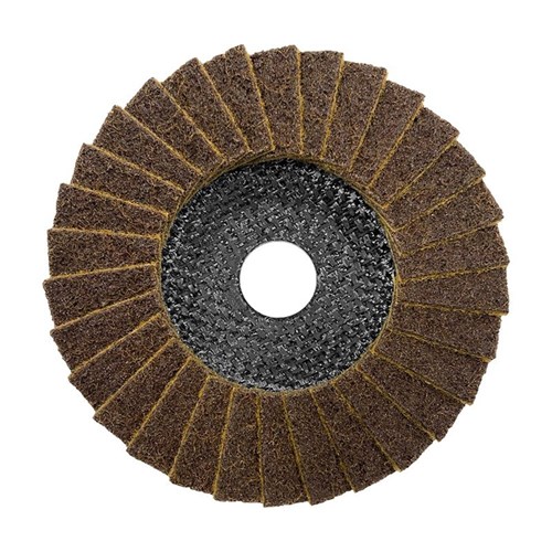 Flap Disc Surface Finishing 125mm Coarse / Brown SCM Carded (Pk 1)