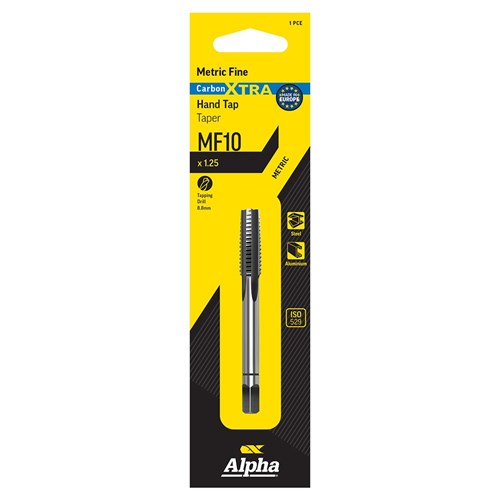 Carded Carbon Tap MF Taper-10x1.25