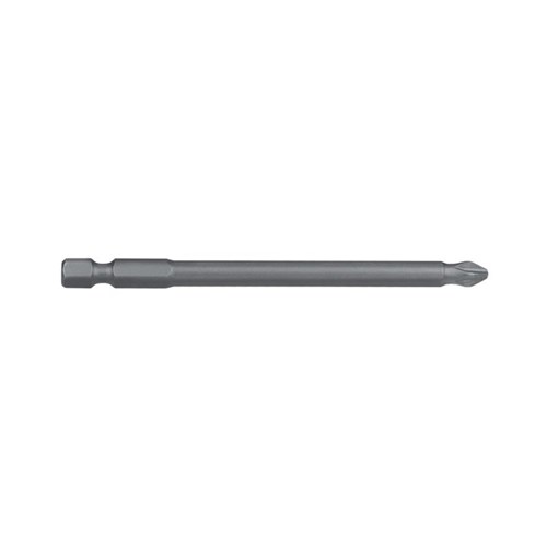 PH2 x 100mm Phillips Ribbed Power Bit Carded