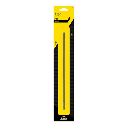 PH2 x 250mm Phillips Power Bit Carded