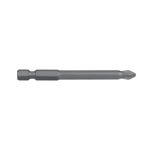 PH2 x 75mm Phillips Ribbed Power Bit Carded