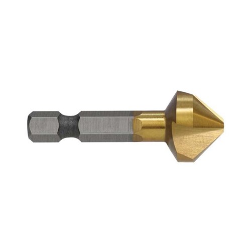 Countersink 3 Flute 16mm TiN 1/4in Hex Shank Carded