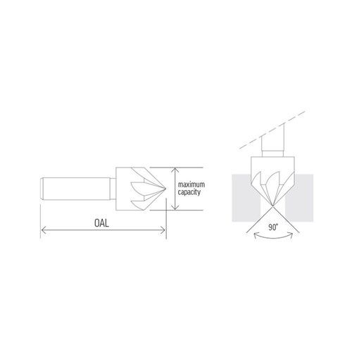 Countersink 5 Flute 12mm