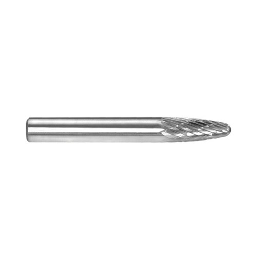 1/4in Tree Radius Nose Carbide Burr Carded