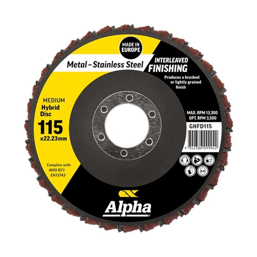 Flap Disc Hybrid 115mm Medium Bulk